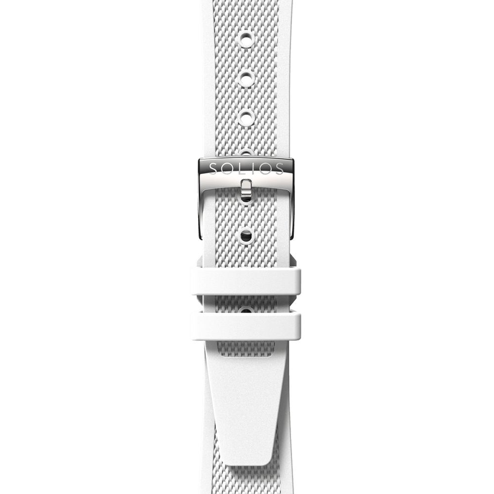 White Natural Rubber Strap