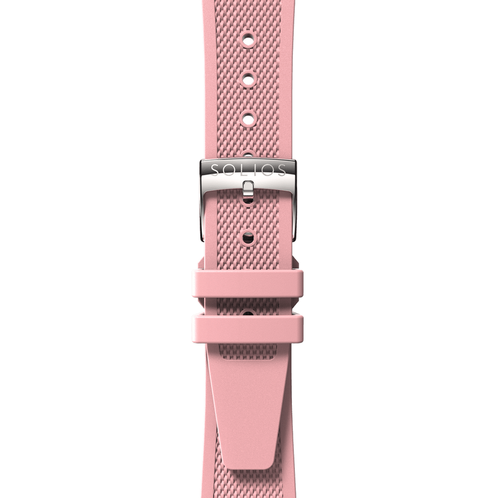 Pink Natural Rubber Strap