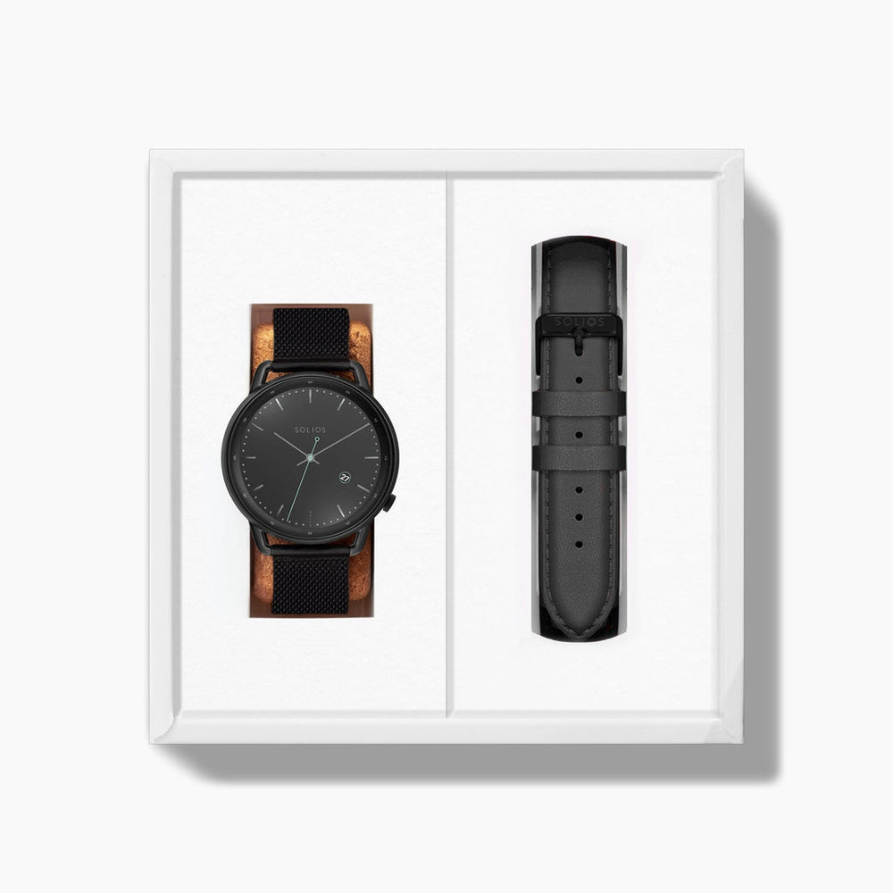 The Solar Curve Bundle | Black Dial - Black Case