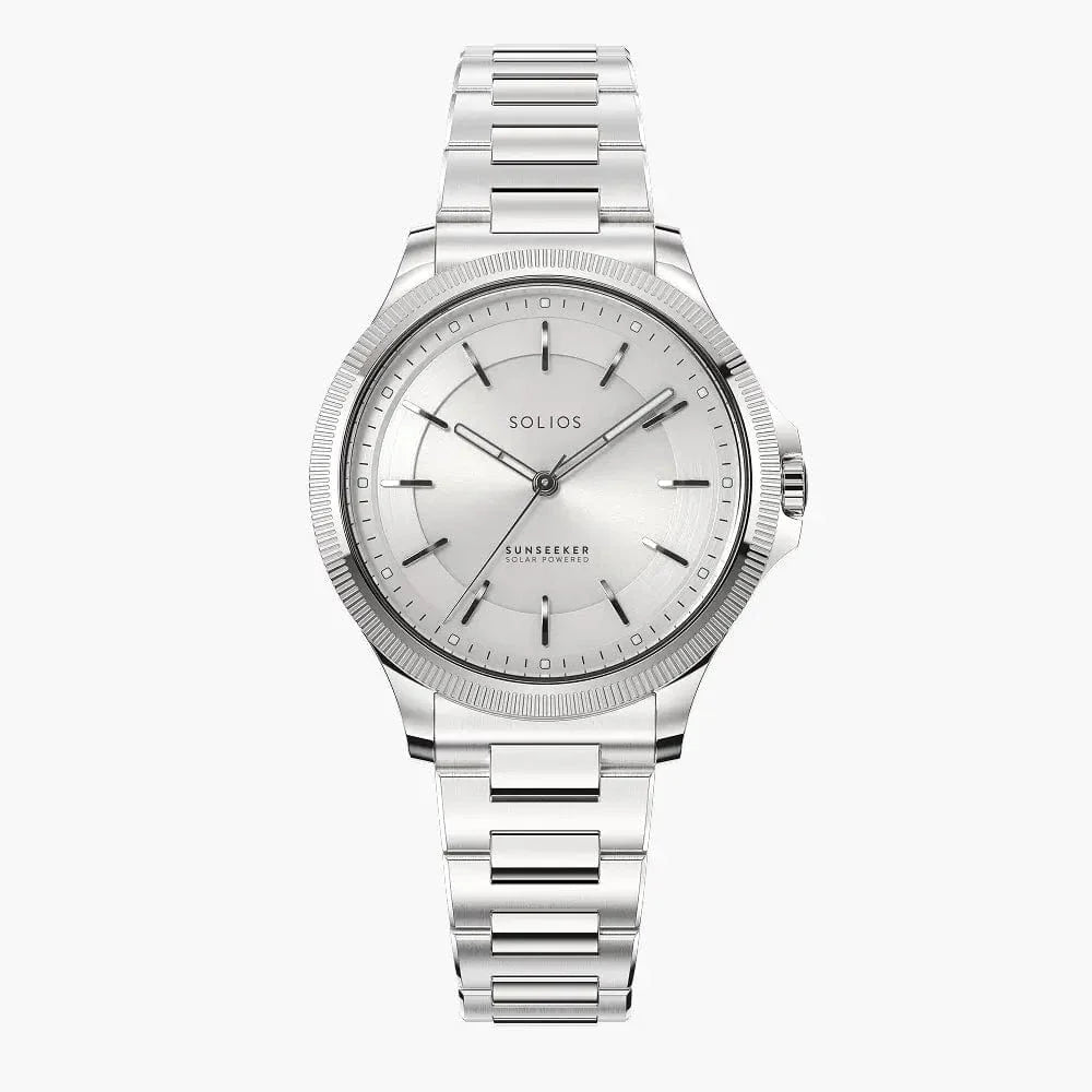 The Sunseeker | Silver Dial - Silver Case - 34mm
